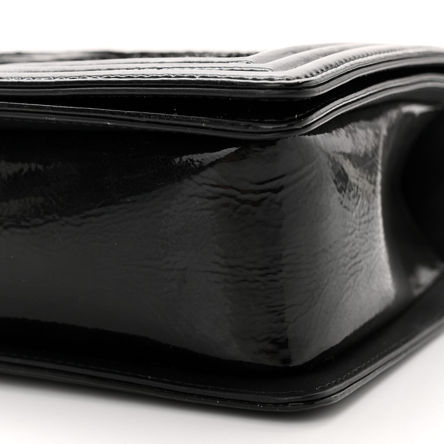 Snakeskin Medium Boy Flap Black