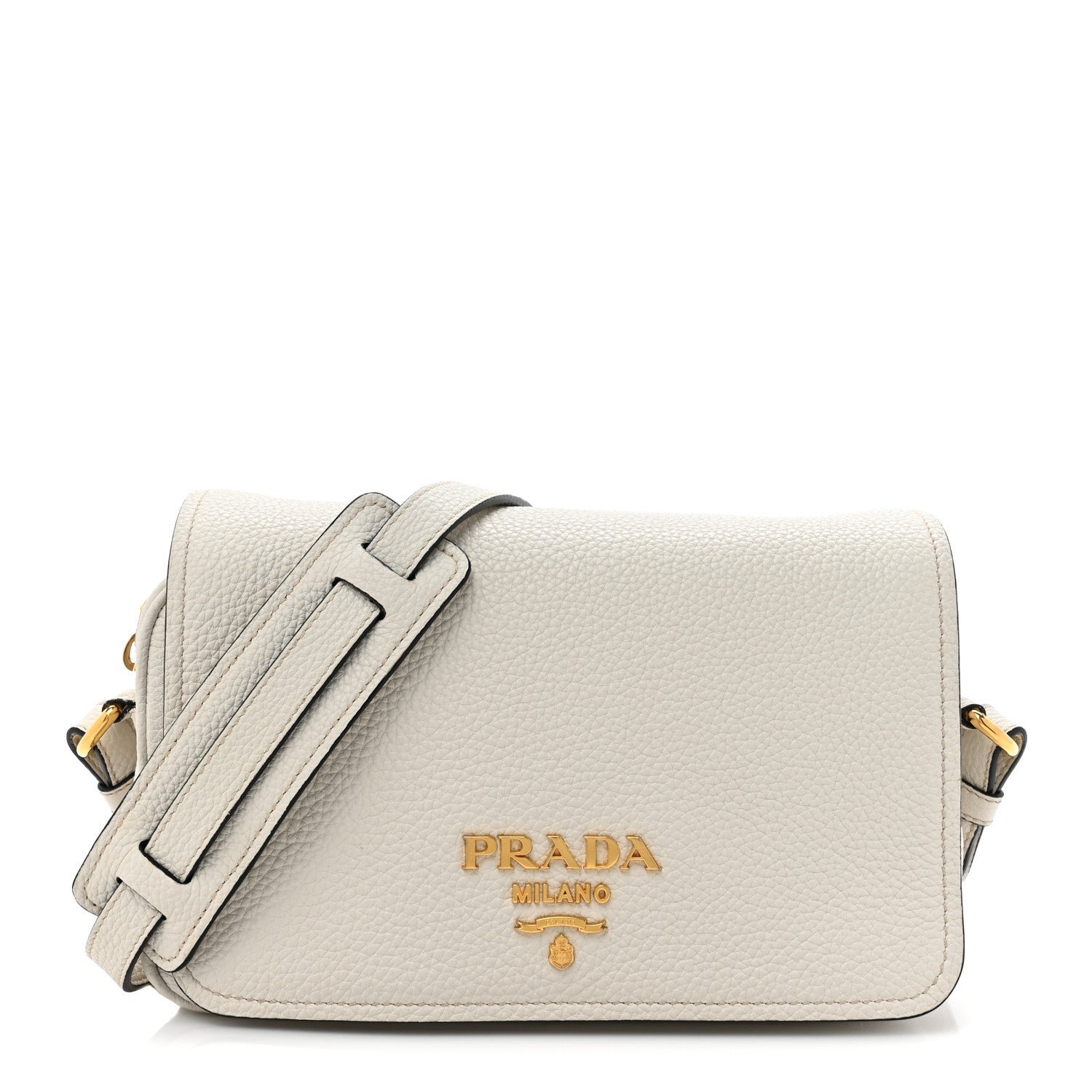 Prada Vitello Phenix Crossbody Bag Talco 1 of 9
