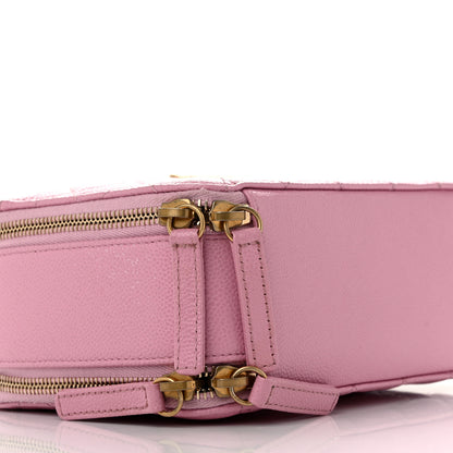 Chanel Caviar Quilted Pick Me Up Small Vanity Case Dark Pink 11 of 12