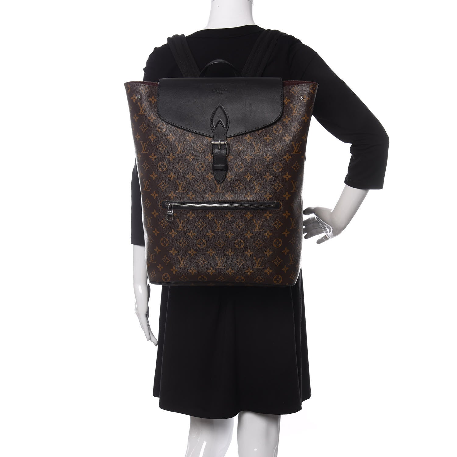 Louis Vuitton Monogram Macassar Palk Backpack 2 of 8