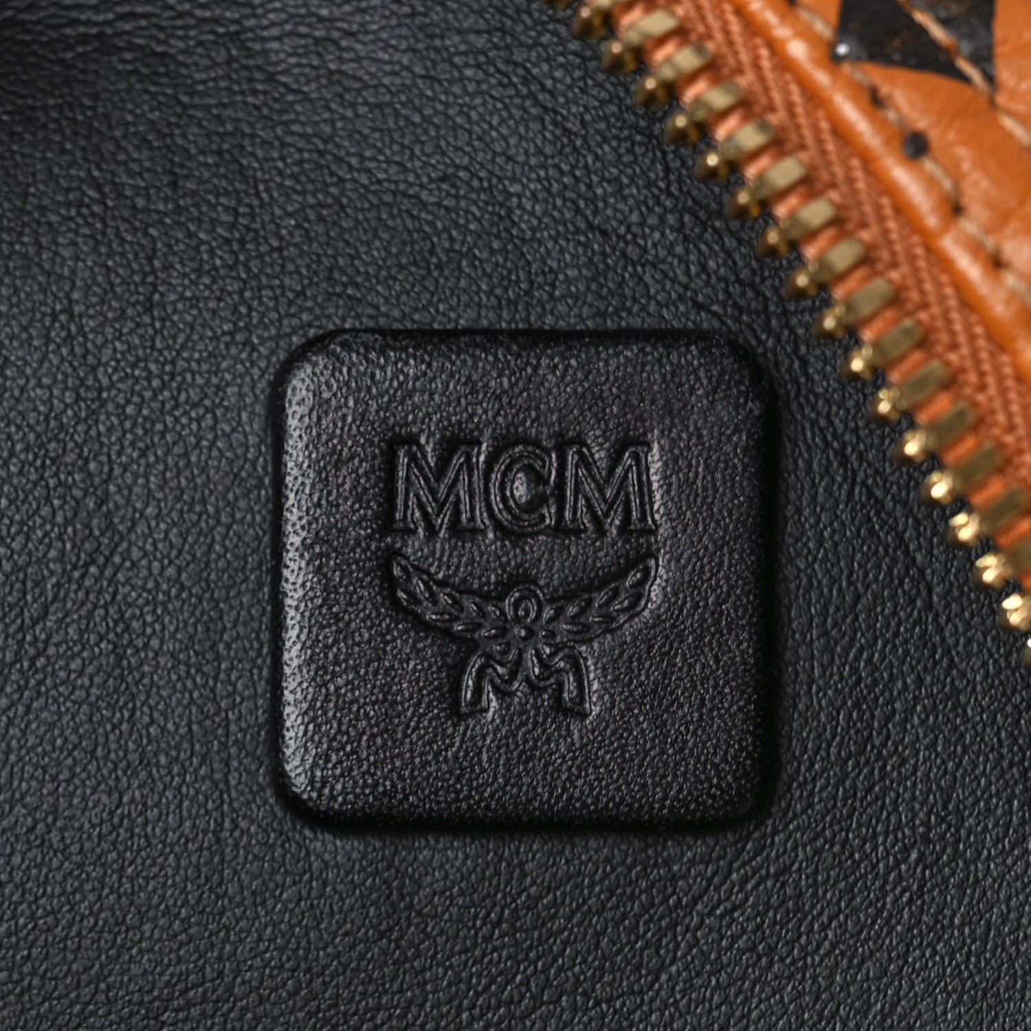 MCM Visetos Small Side Stud Stark Backpack Cognac 7 of 10