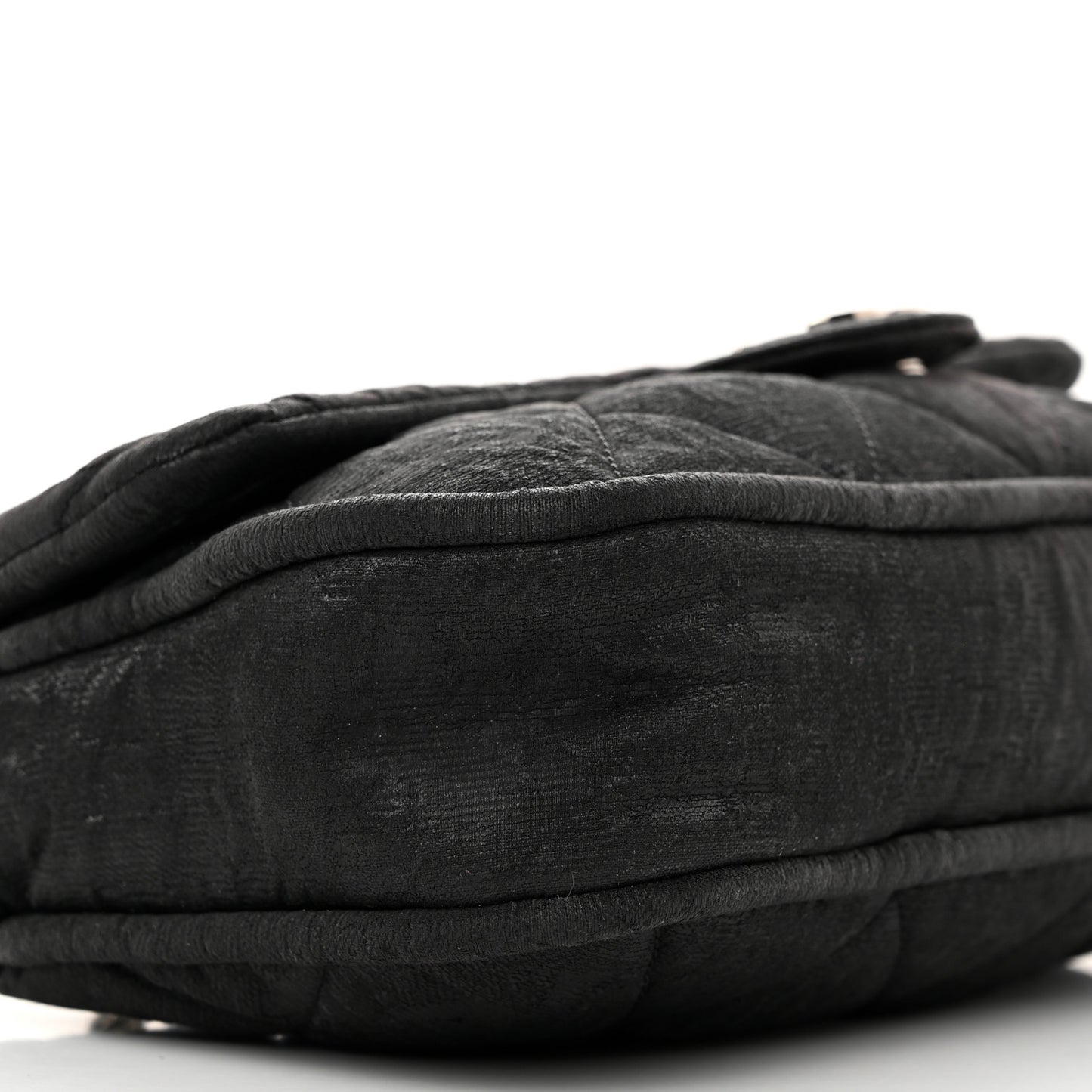 Coated Canvas Quilted Le Marais Flap Black