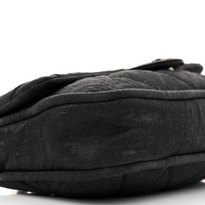 Chanel Coated Canvas Quilted Le Marais Flap Black 9 of 12