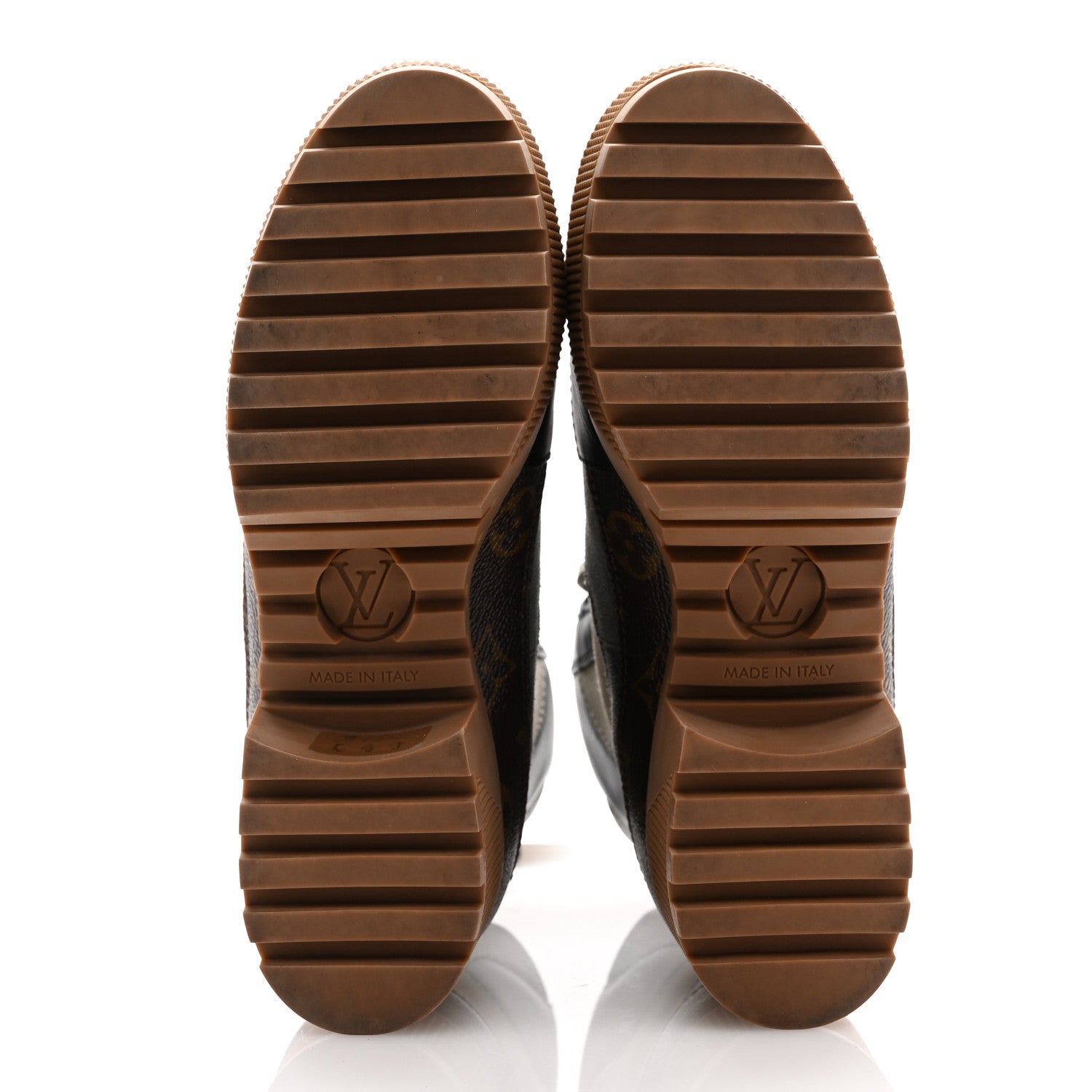 Louis Vuitton Suede Calfskin Monogram Laureate Platform Desert Boots 37 Grey 6 of 11