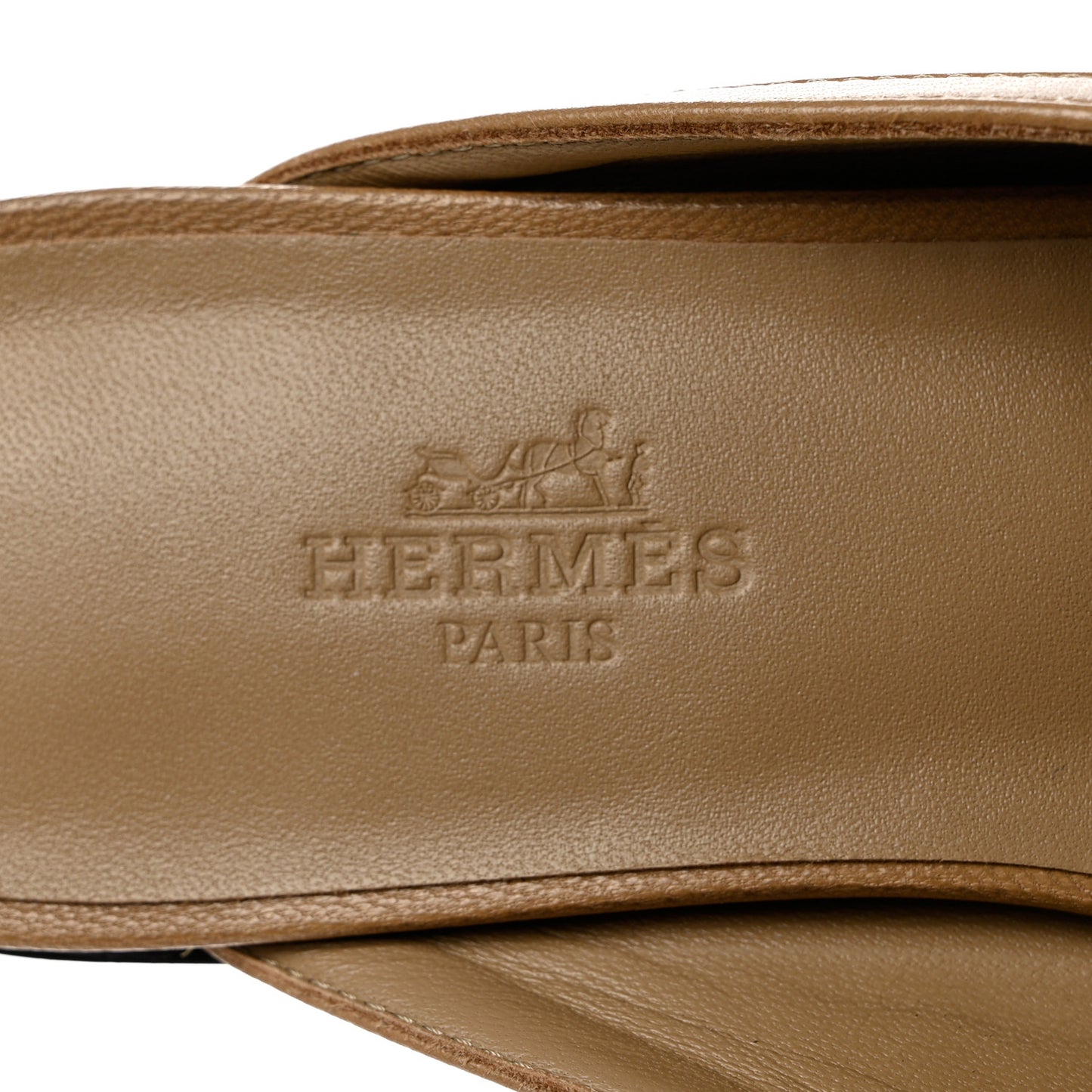 Goatskin Groupie Mules 36 Beige Argile