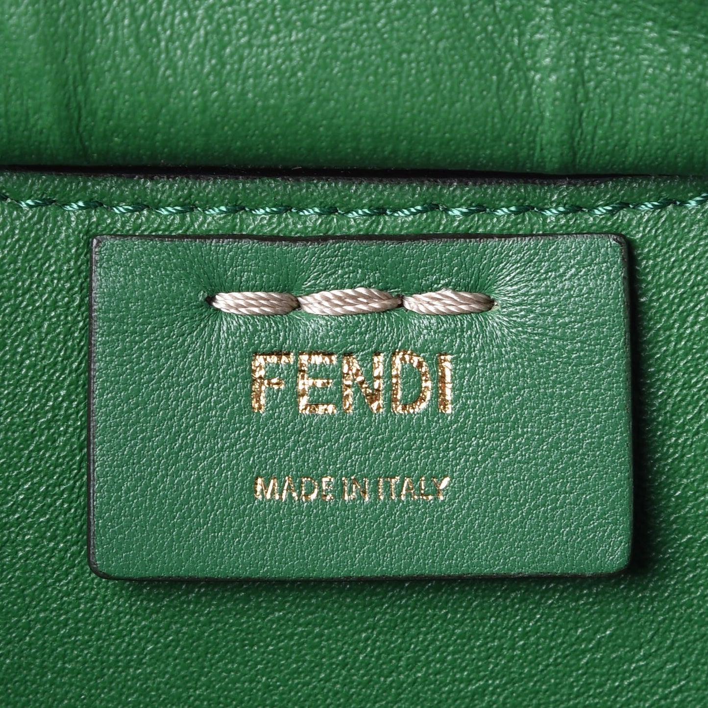Vitello Dolce Shiny Nappa Petite 3Jours Tote Tortora Emerald