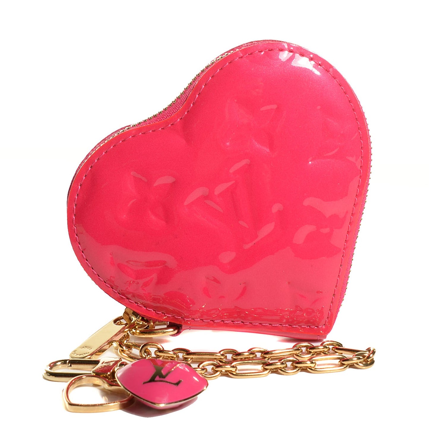 Vernis Heart Coin Purse Rose Pop