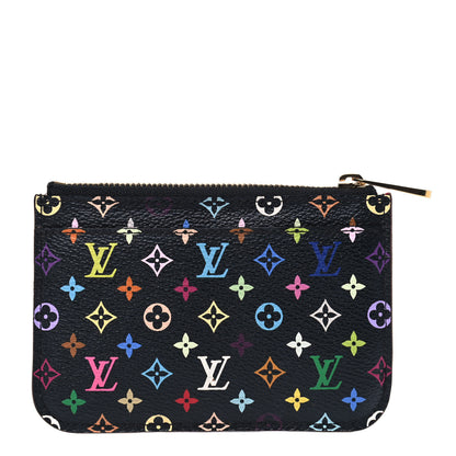 Louis Vuitton Monogram Multicolor Key Pouch Black Grenade 1 of 5