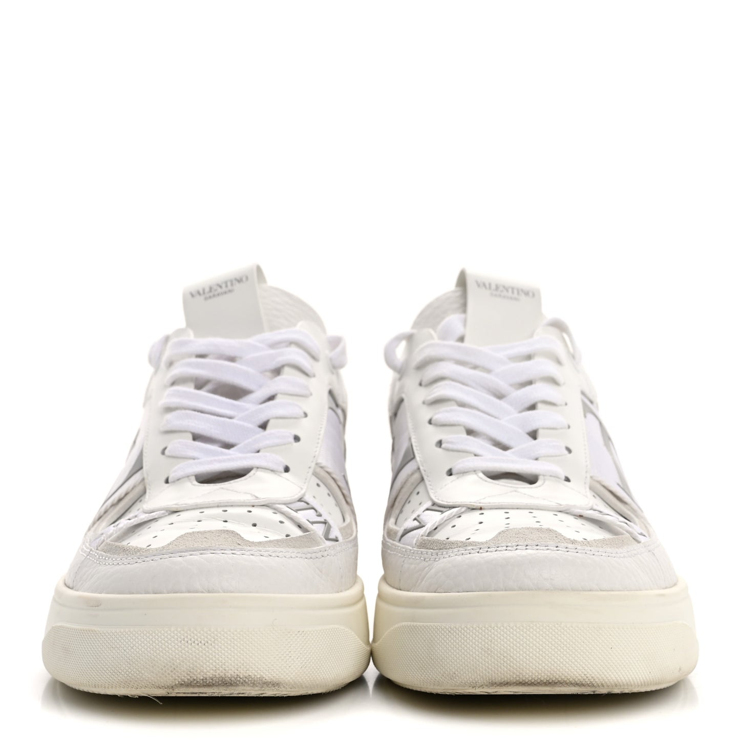 Calfskin Womens VL7N Sneakers 39.5 White Ice