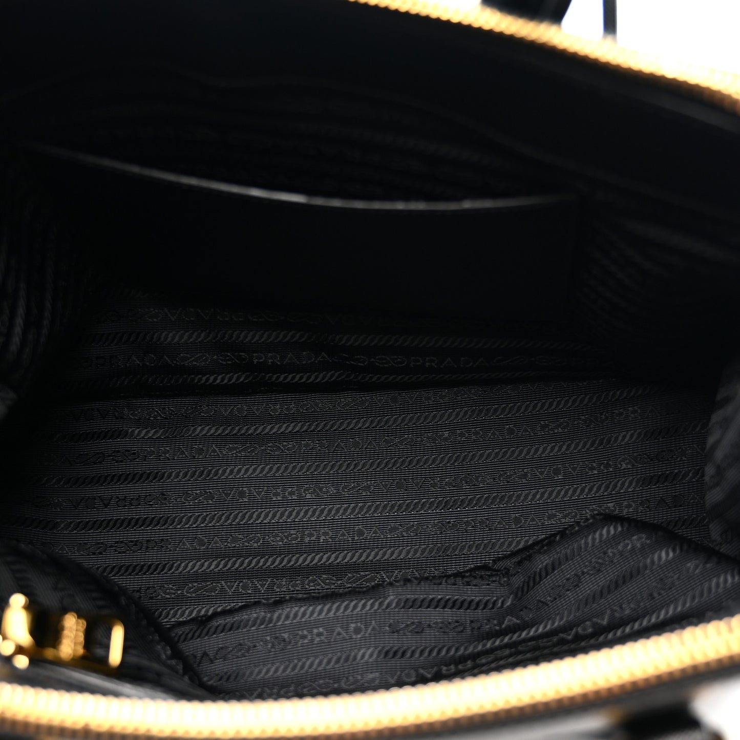 Saffiano Small Galleria Double Zip Tote Black