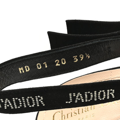 Christian Dior Mesh Plumetis Crystal Suede J'Adior Slingback 65mm Pumps 39.5 Nude Black 9 of 10