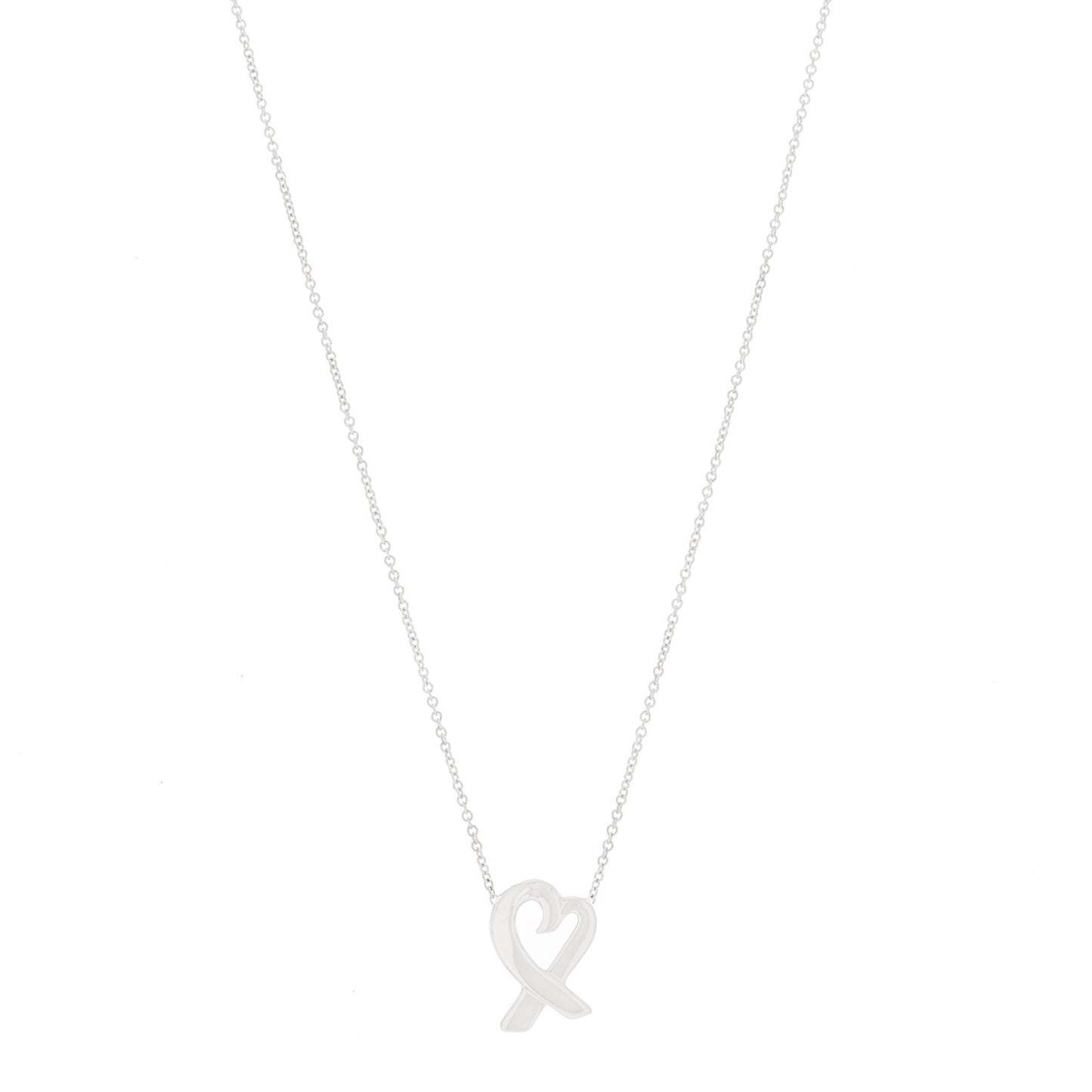 Sterling Silver Paloma Picasso Loving Heart Pendant Necklace