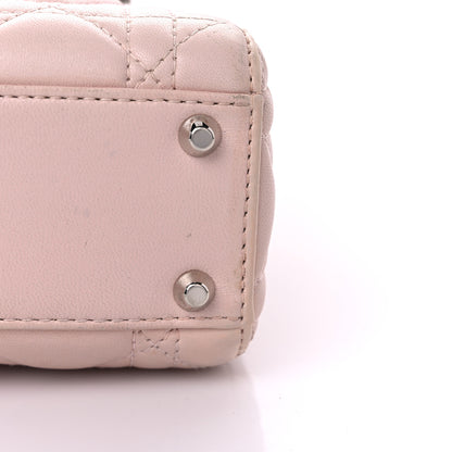 Christian Dior Lambskin Cannage Mini Lady Dior Crystal Strap Rose Poudre 15 of 24