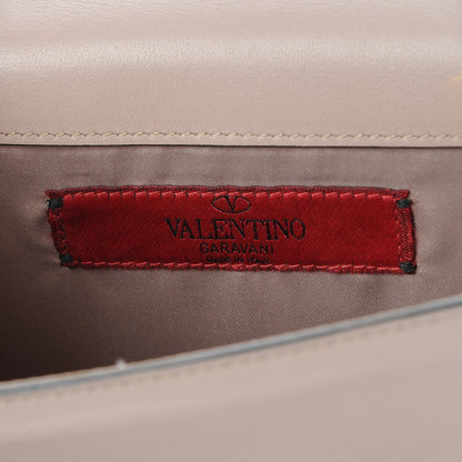 Valentino Garavani Vitello Rockstud Chain Flap Crossbody Bag Poudre 7 of 8