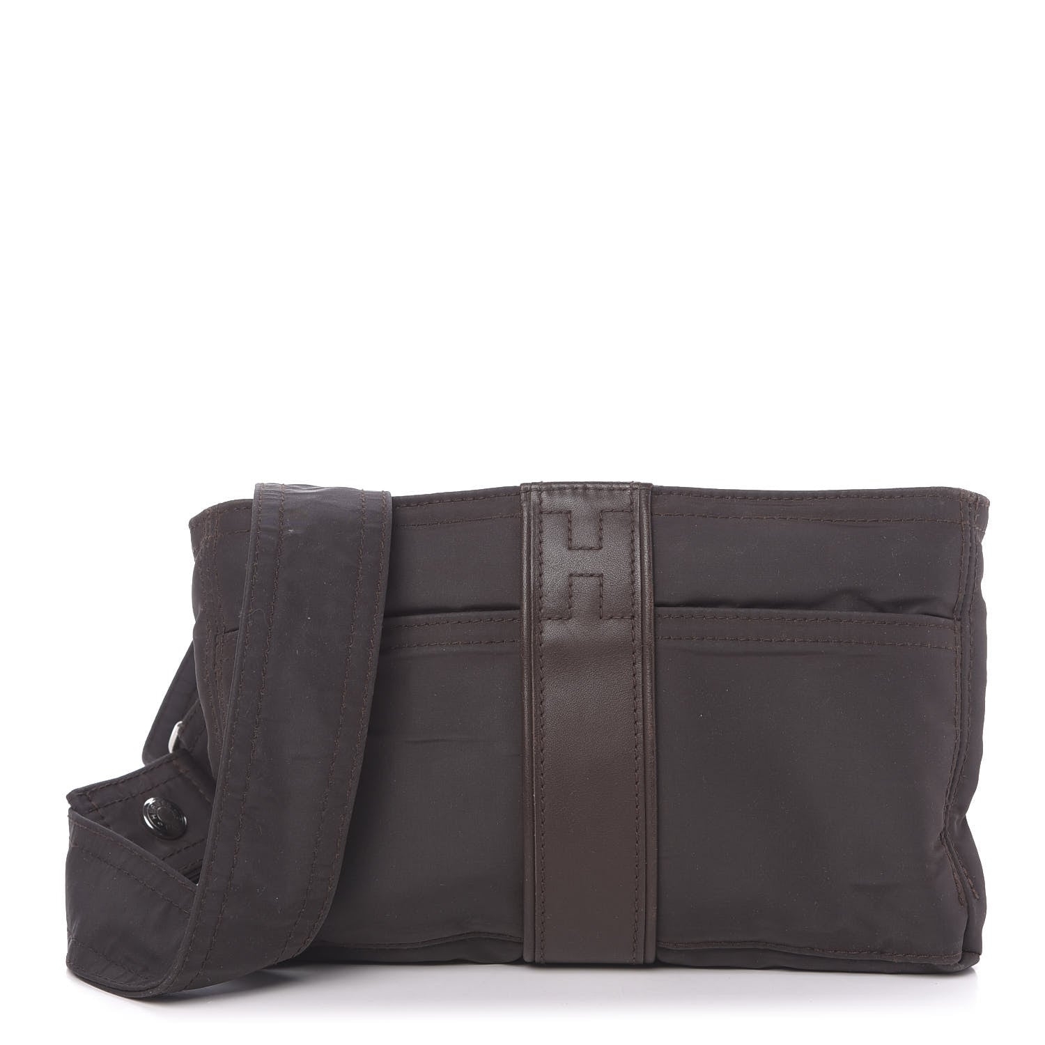 Hermes Toile Acapulco Vassus Waist Bag Chocolate 1 of 9