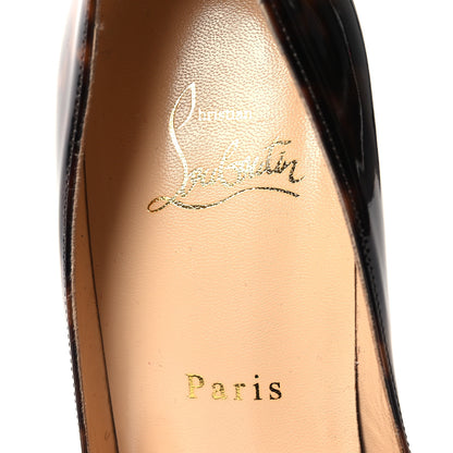 Christian Louboutin Patent Tartaruga Decollete 554 70 Pumps 37 Testa Di Moro 7 of 7