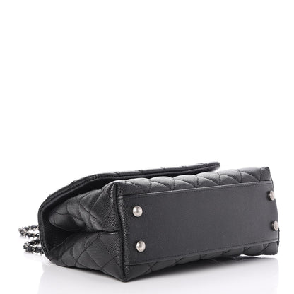 Chanel Caviar Lizard Quilted Mini Coco Handle Flap Black 4 of 9
