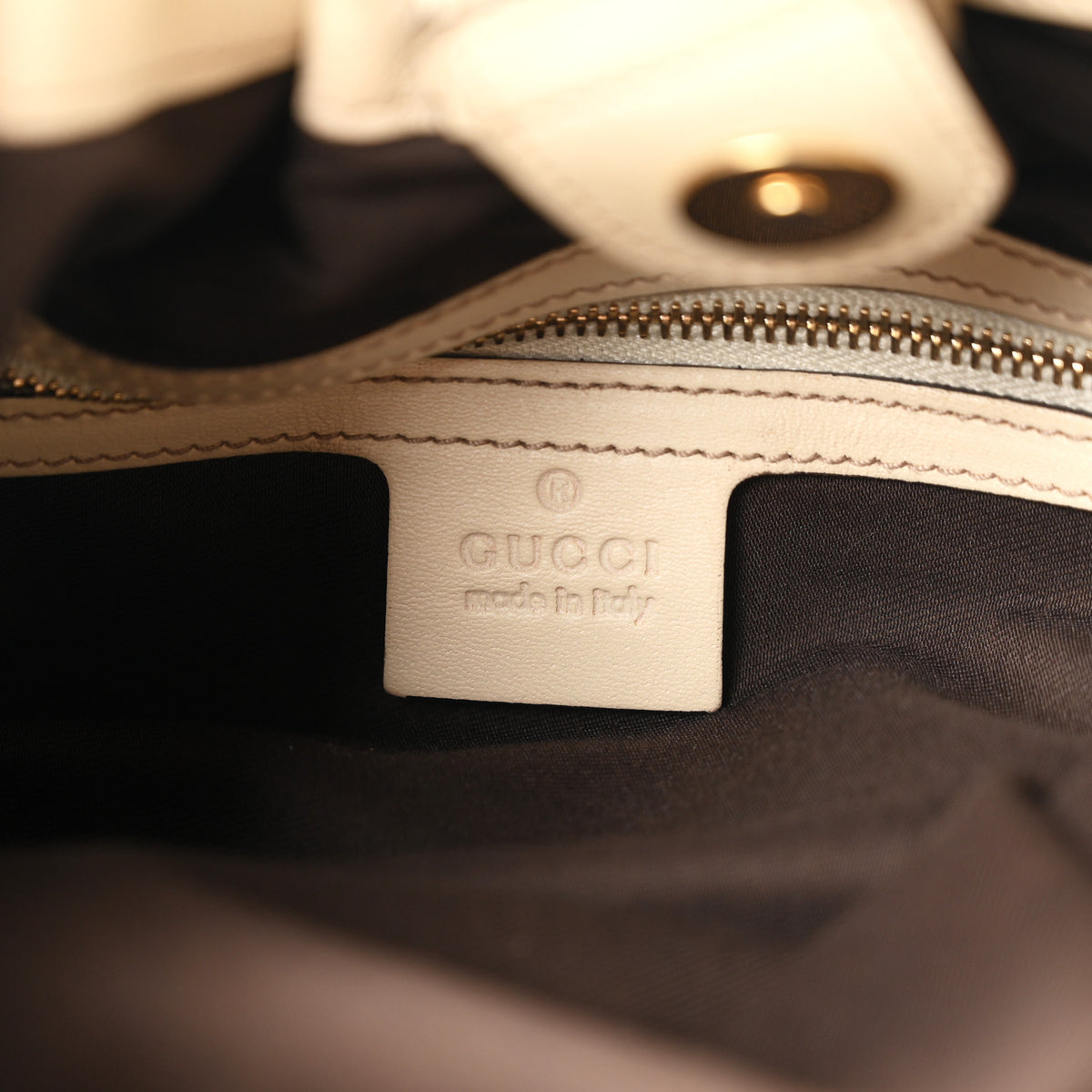 Monogram Studded Pelham Tote White