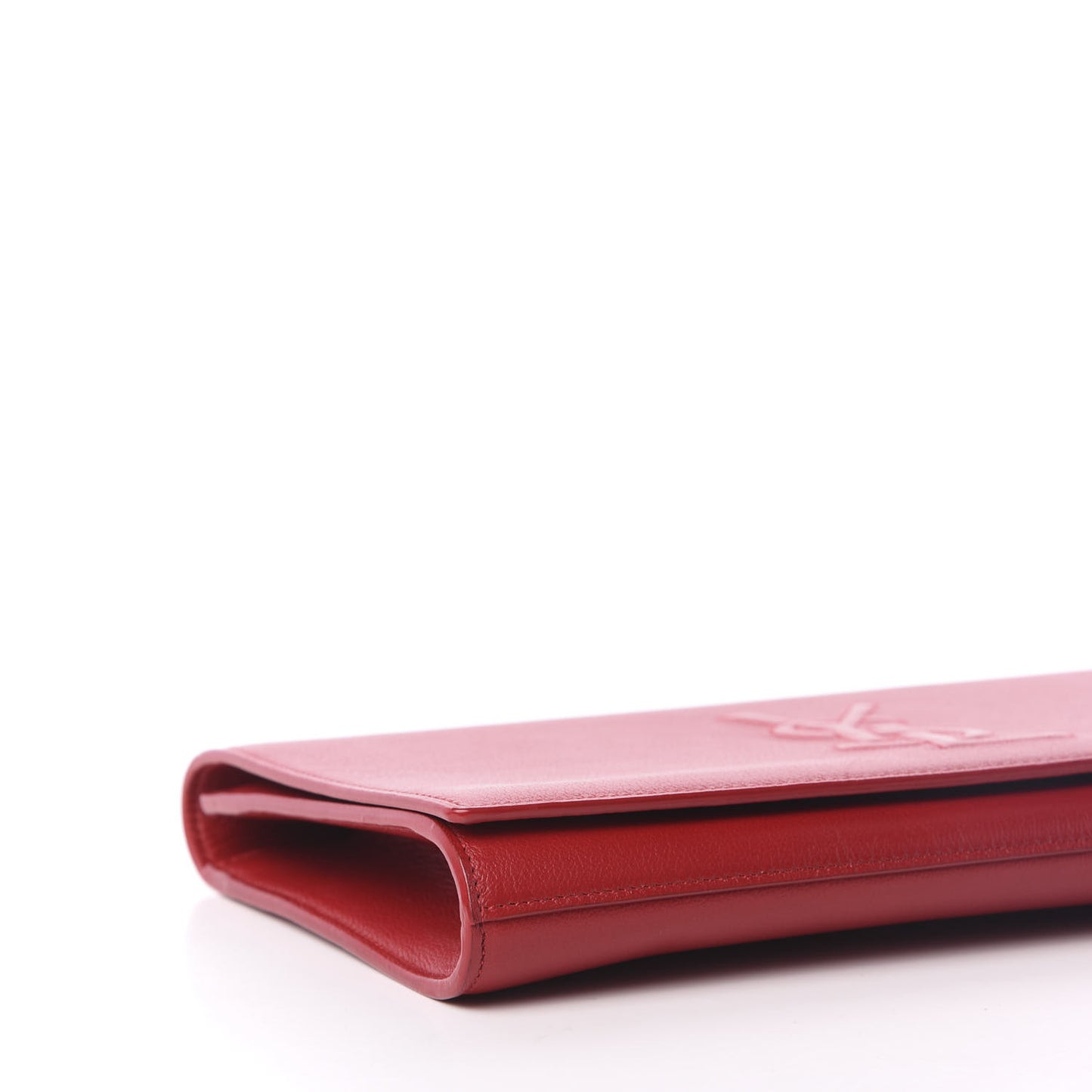 Calfskin Monogram Large Belle De Jour Clutch Red