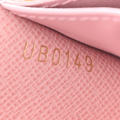 Louis Vuitton Damier Azur Rosalie Coin Purse Rose Ballerine 6 of 6