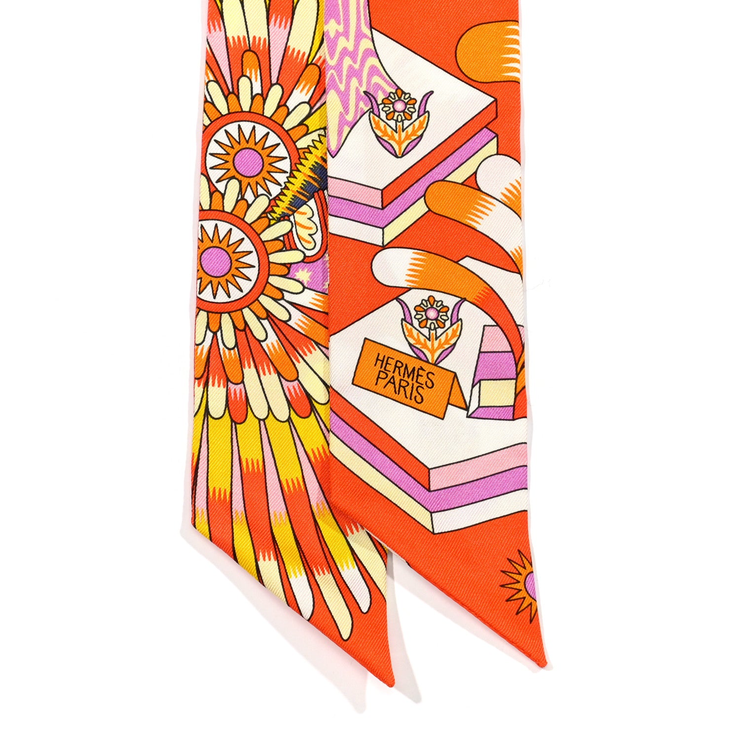 Hermes Silk La Source de Pegase Twilly 2 of 4