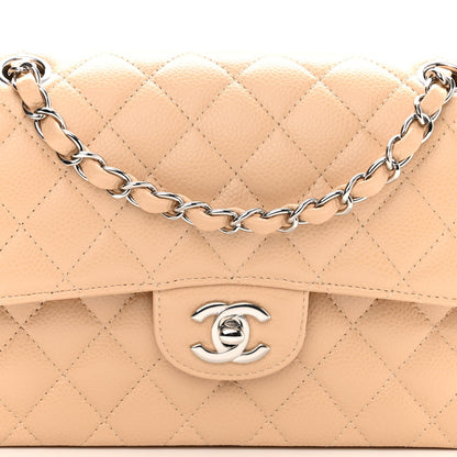 Chanel Caviar Quilted Small Double Flap Beige 7 of 9