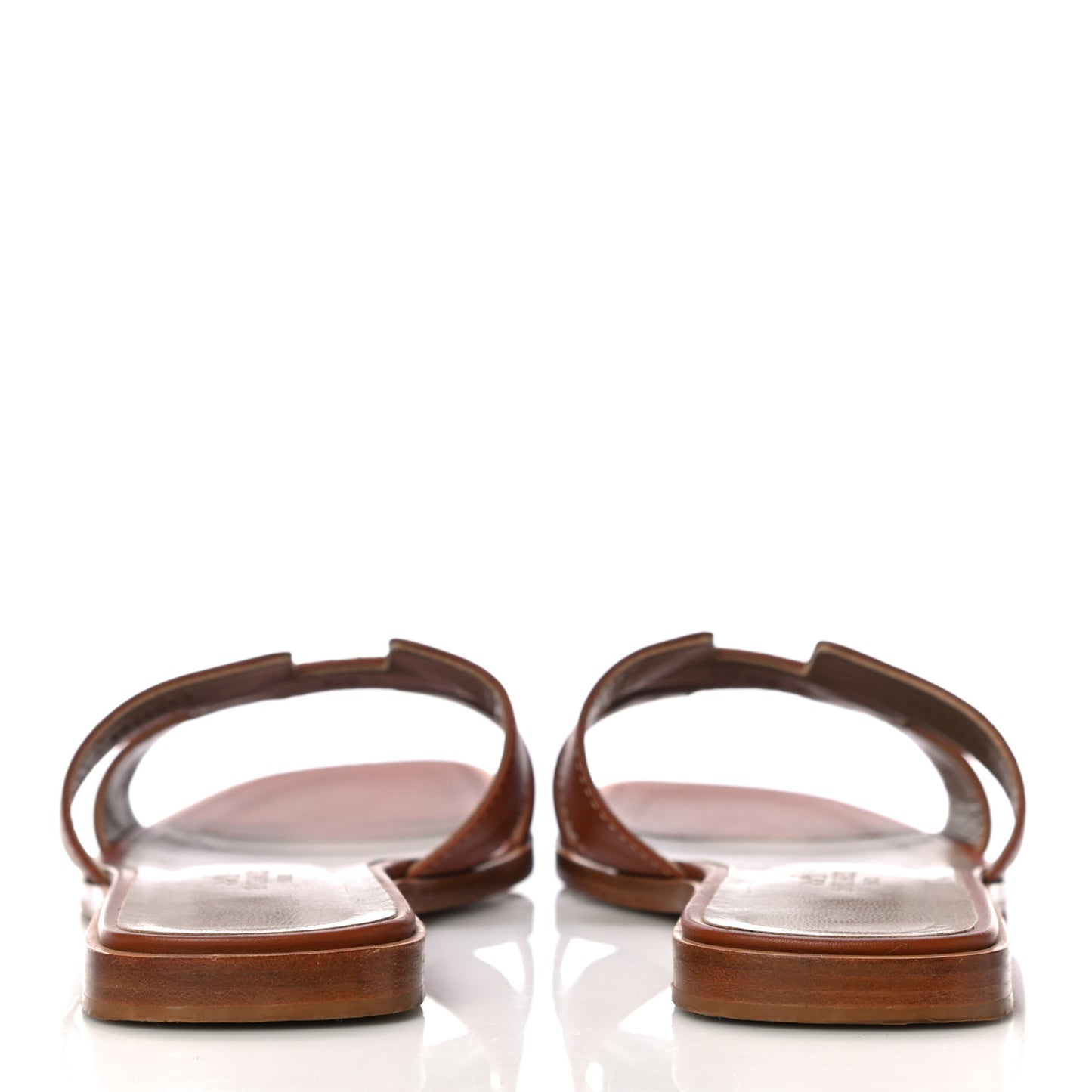 Box Calfskin Oran Sandals 37.5 Gold
