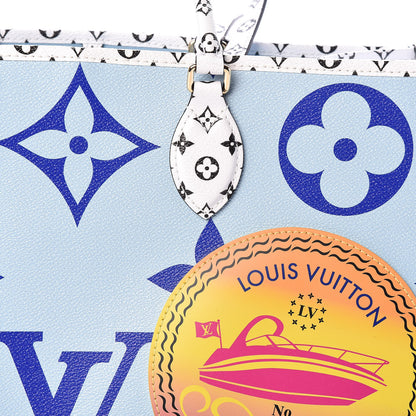 Louis Vuitton Monogram Giant Porto Cervo Onthego Blue 7 of 9