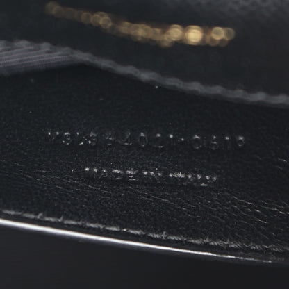Saint Laurent Grain De Poudre Medium Classic Monogram Kate Satchel Black 6 of 8