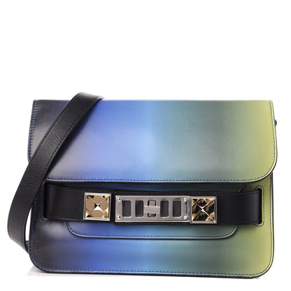 Proenza Schouler Smooth Calf Ombre Mini PS11 Classic Shoulder Bag Blue Degrade 1 of 10