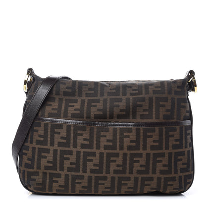 Fendi Zucca Vitello Chef Crossbody Bag Tobacco Moro 1 of 14