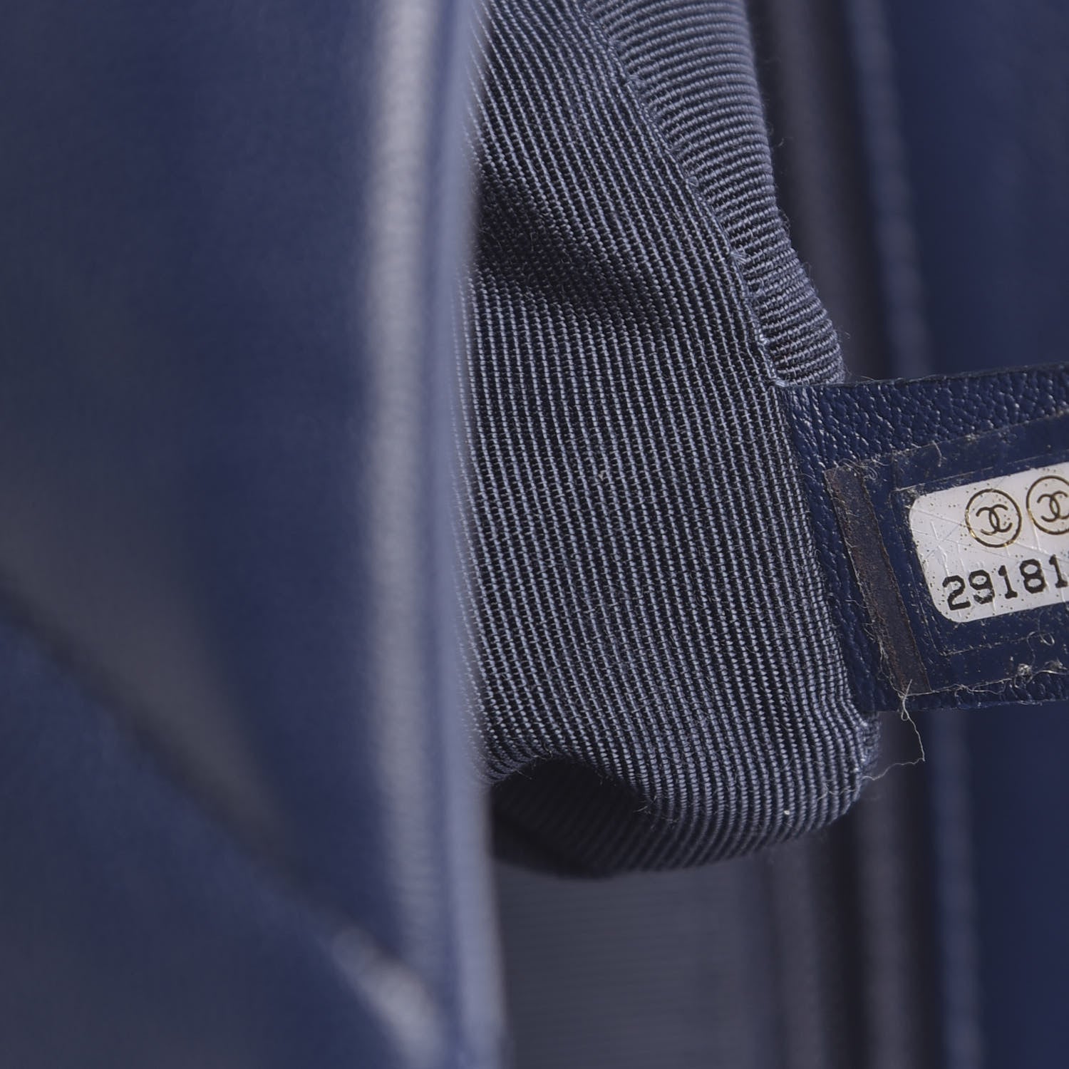 Chanel Goatskin Quilted Medium Chanel 19 Flap Dark Blue 7 of 15