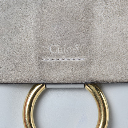 Chloe Suede Calfskin Mini Faye Bracelet Bag Airy Grey 7 of 13