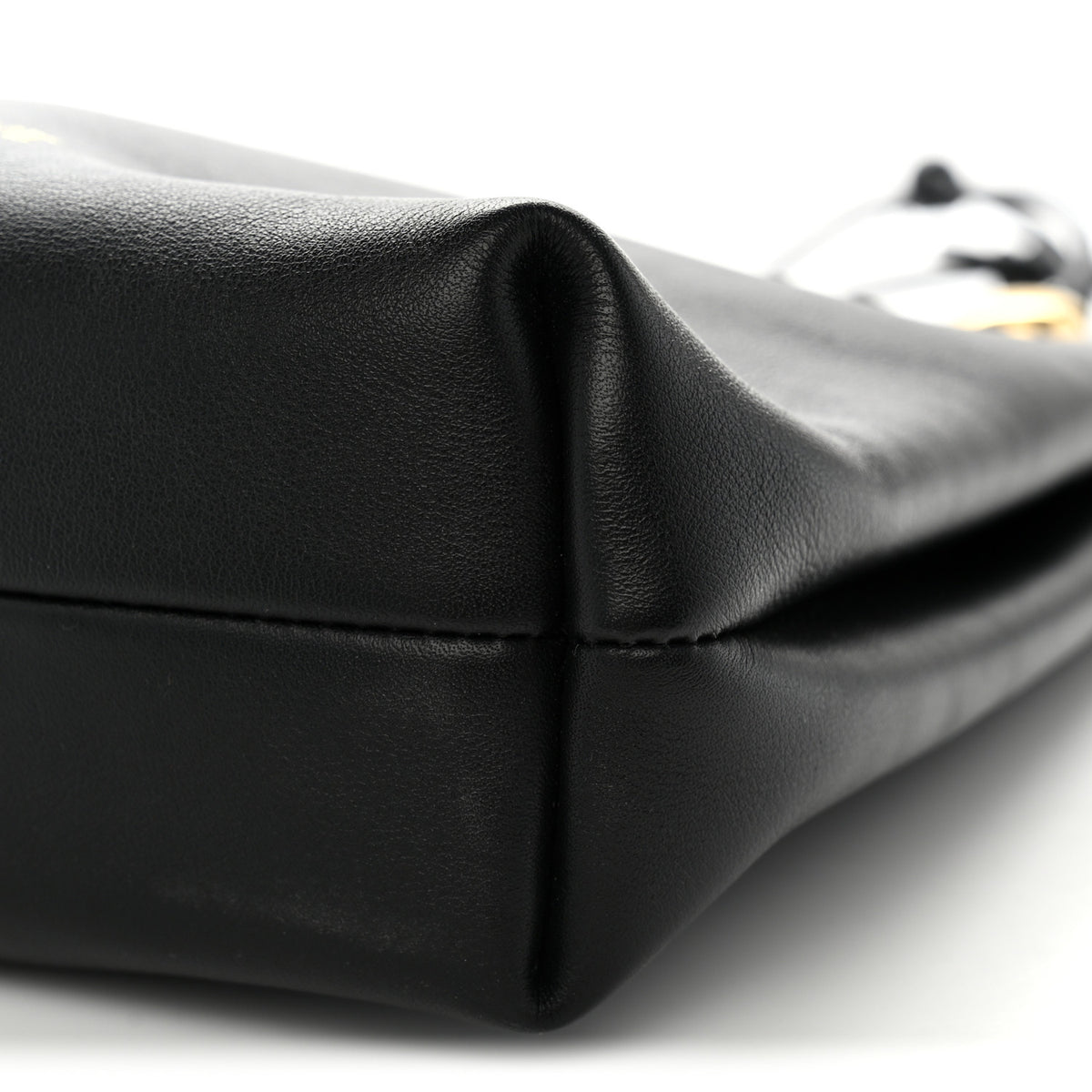 Loewe Smooth Calfskin Pebble Pouch  Black 10 of 10