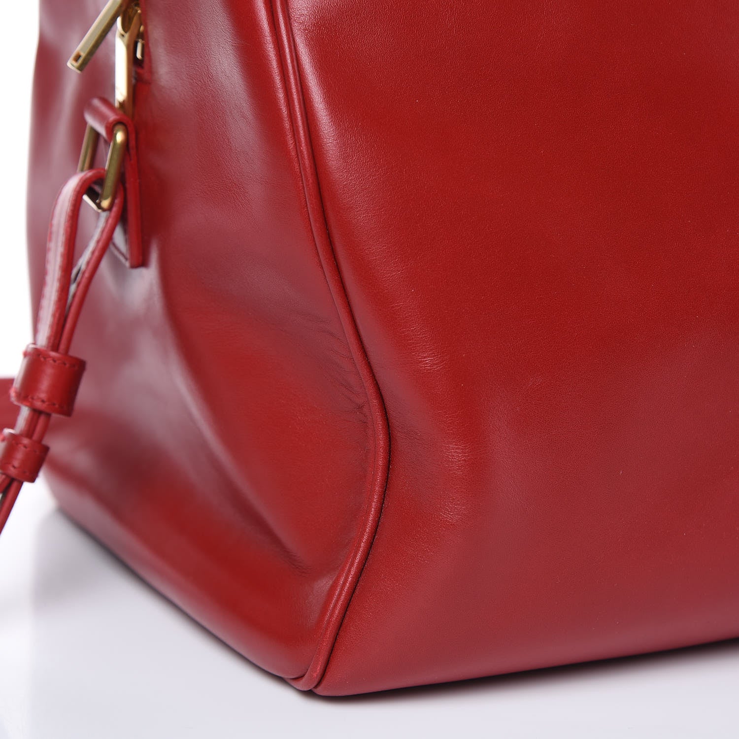 Saint Laurent Calfskin Classic Duffle 12 Red 12 of 12