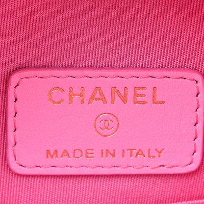 Chanel Denim Chanel 19 Round Clutch With Chain Pink 6 of 11