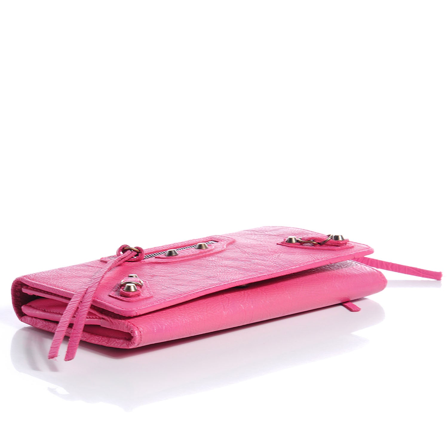 Balenciaga Calfskin Papier Platre Money Wallet Framboise 4 of 10