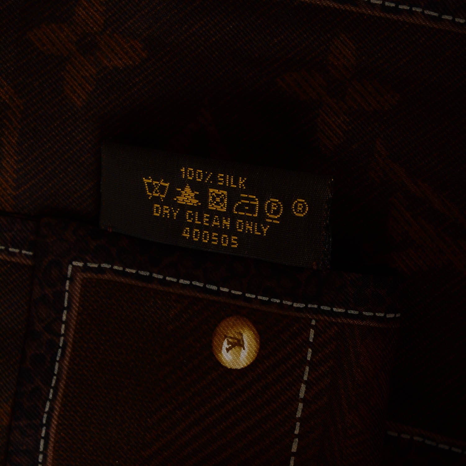 Louis Vuitton Silk Monogram New Denim Bandeau Ebene 4 of 4