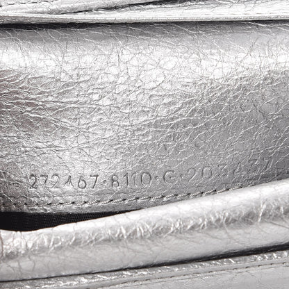 Balenciaga Agneau Classic Hardware Fold Wallet Gris Aluminum 7 of 11