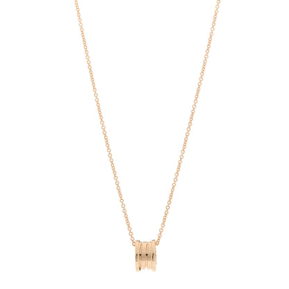 Bulgari 18K Rose Gold B.Zero1 Pendant Necklace 1 of 12