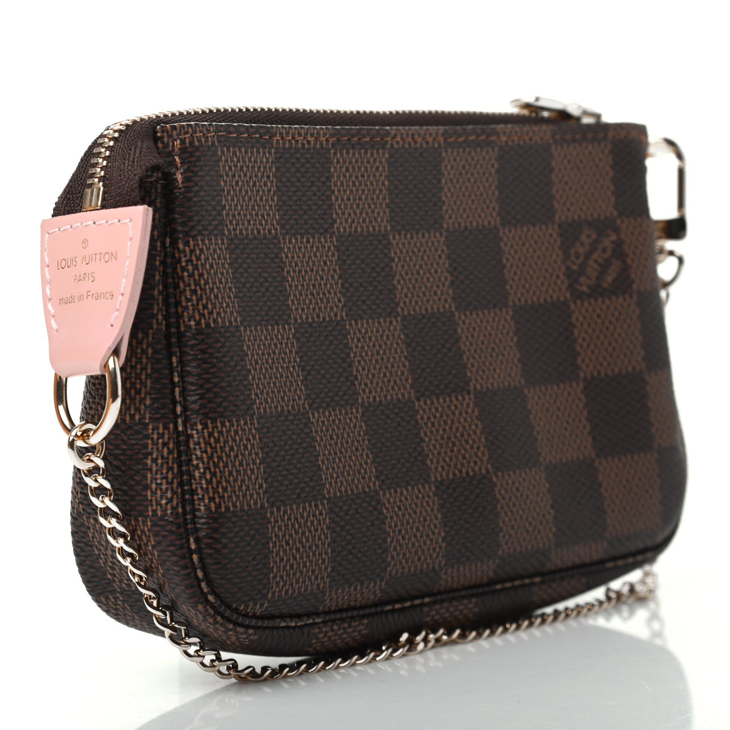 Damier Ebene 2020 Christmas Animation Big Wheel Mini Pochette Accessories Rose Ballerine