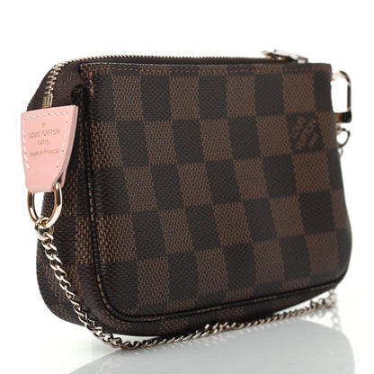 Louis Vuitton Damier Ebene 2020 Christmas Animation Big Wheel Mini Pochette Accessories Rose Ballerine 4 of 8