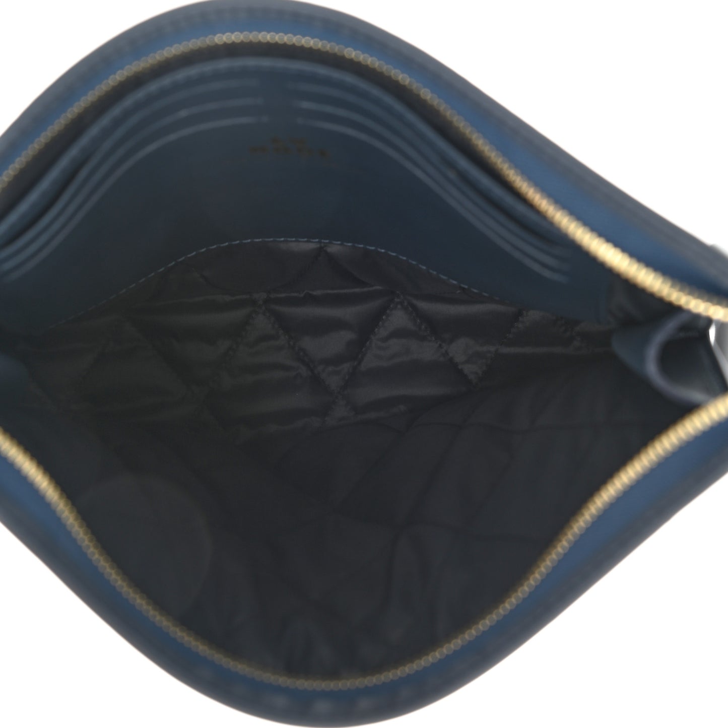 X NIGO Taurillon Monogram Denim Drip Pochette Voyage MM Blue