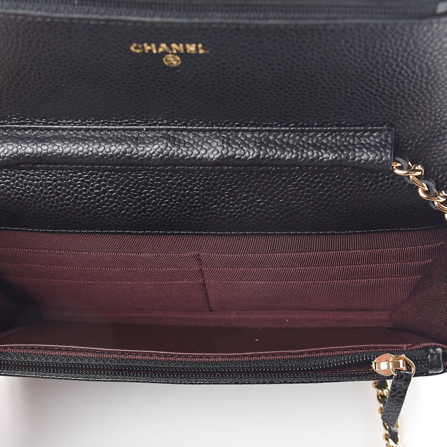 Chanel Caviar Quilted Wallet On Chain WOC Black 4 of 10