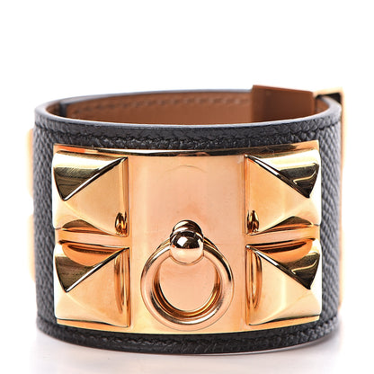 Hermes Epsom Collier de Chien CDC Bracelet XS Black 3 of 7