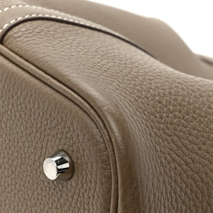 Hermes Taurillon Clemence Picotin Lock 22 MM Etoupe 11 of 12