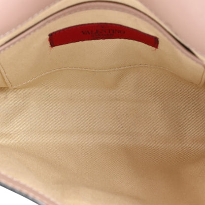 Valentino Garavani Vitello Medium Rockstud Flip Lock Crossbody Bag Poudre 5 of 13