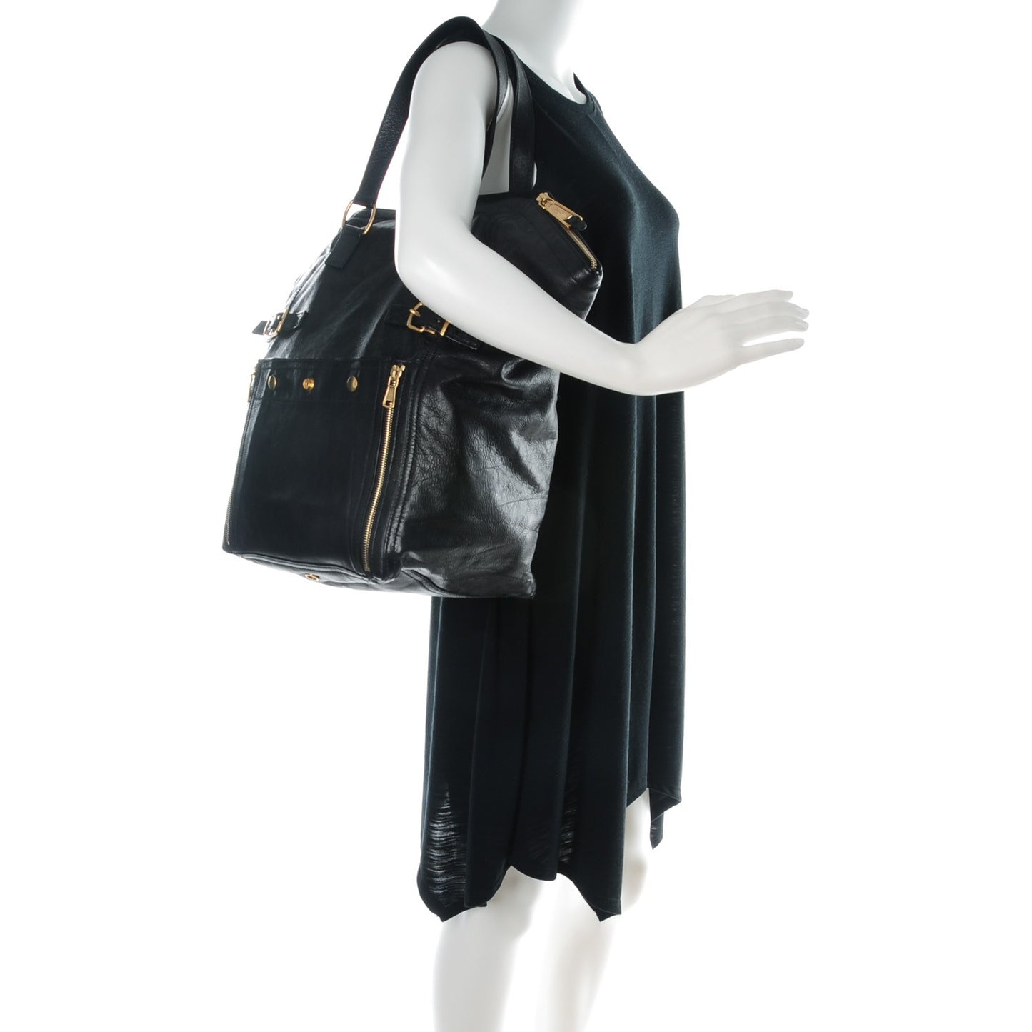 Calfskin XL Downtown Tote Black