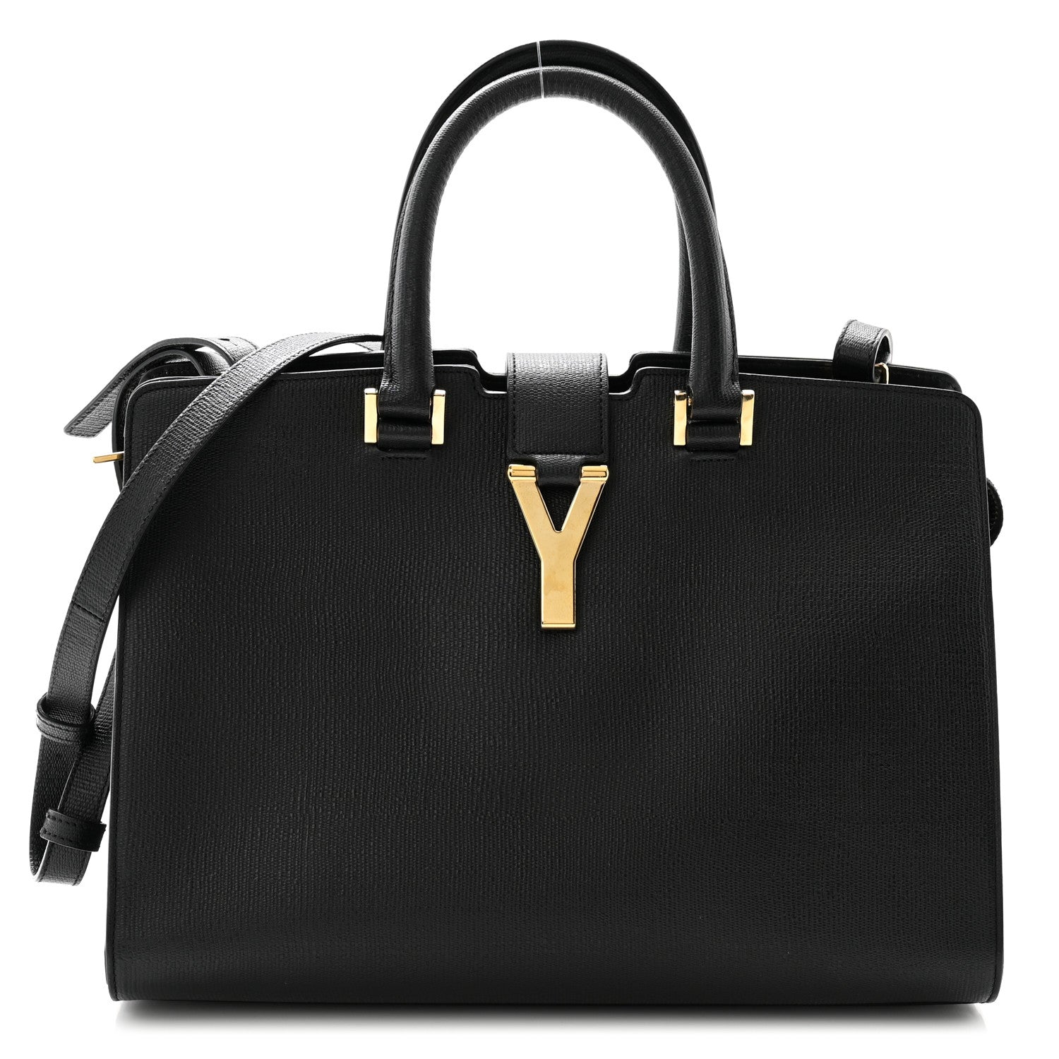 Saint Laurent Textured Calfskin Small Classic Y Cabas Black 1 of 11