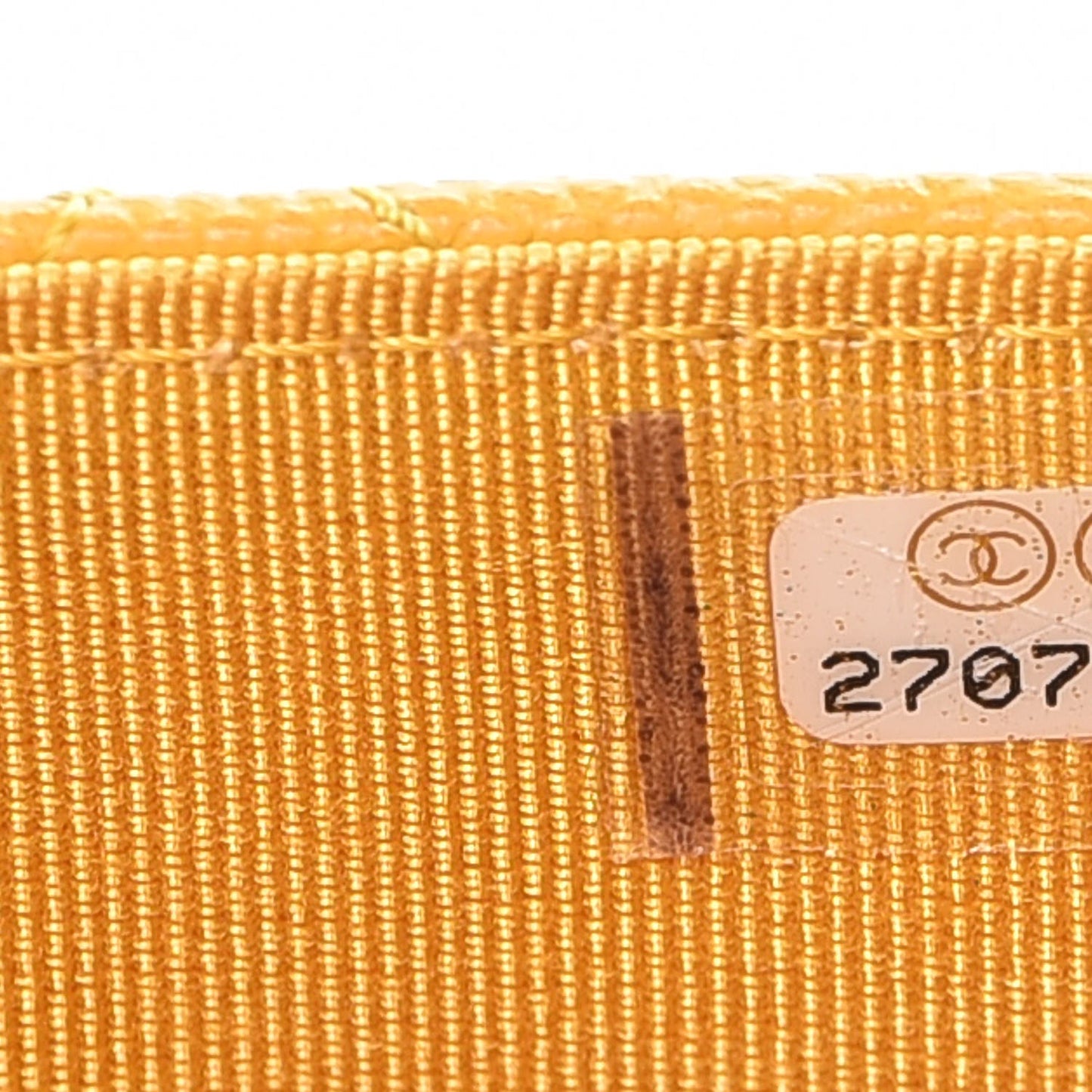 Caviar Quilted Flap Card Holder Yellow